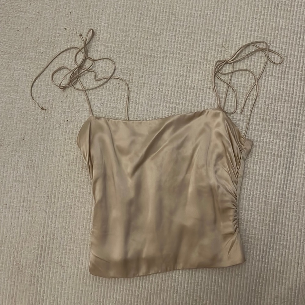 Reformation Lucrezia Silk Top